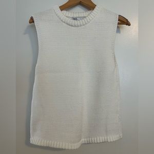 Zara Chunky Knit Top Size Medium
